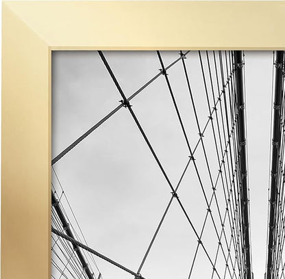 Americanflat 20x30 Poster Frame with Polished Plexiglass - Gold Picture Frame - Wide Photo Frames Made of Engineered Wood for Vertical or Horizontal Wall Display - Epic Collection - Gold