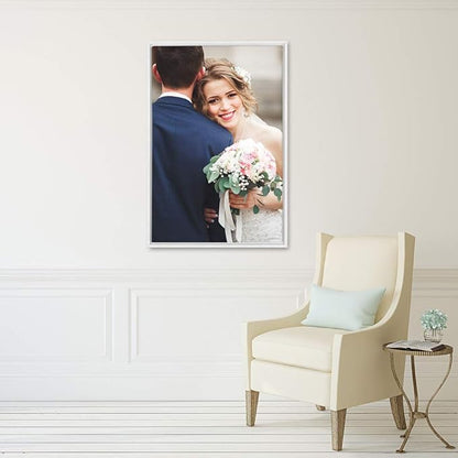 wall26 Framed Custom Canvas Wall Art for Living Room, Bedroom Canvas Prints for Home Decoration Ready to Hang - 24"x36", White Frame
