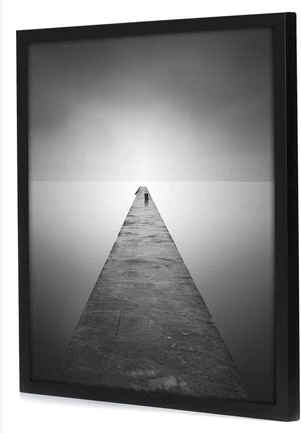 Americanflat 30x30 Picture Frame with Polished Plexiglass - Epic Collection - Square Picture Frame with Engineered Wood - Wide Photo Frames for Wall display - Black