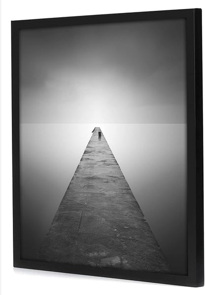 Americanflat 30x30 Picture Frame with Polished Plexiglass - Epic Collection - Square Picture Frame with Engineered Wood - Wide Photo Frames for Wall display - Black