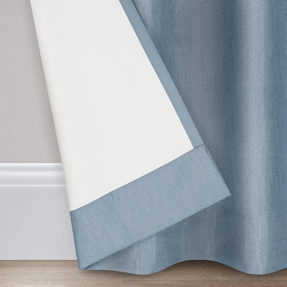 ECLIPSE Kendall Modern Blackout Thermal Rod Pocket Window Curtain for Bedroom or Living Room (1 Panel), 42" x 54", Slate