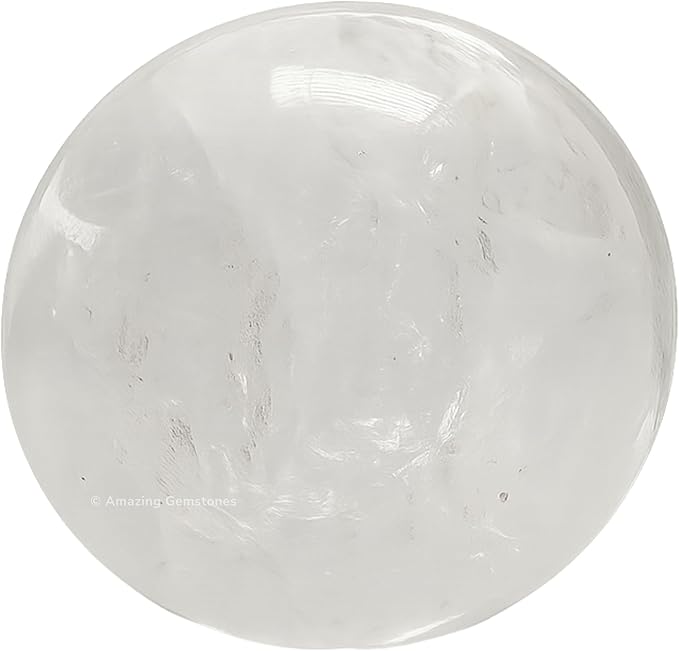 Amazing Gemstone Clear Quartz Crystal Ball with Stand - 1.5 Inches Crystal Sphere Meditation Balls for Witchcraft and Decorative Balls
