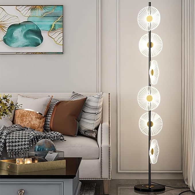 Nordic Modern Floor Lamp Fashion Luxury Family Iiving Room Bedroom Study Villa Hotel LED Creativity Decorative Standing Light (Style 35)