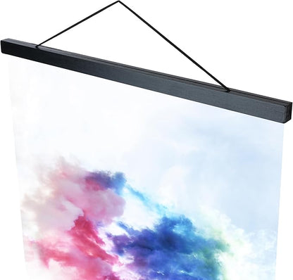 Medog Magnetic Poster Hanger Frame, 8x10 8x12 8x18 Poster Frame,For Magnet Canvas Print Poster Hanging Kit,Black,1 Pack