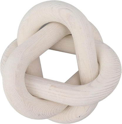 Pongnas Decorative Wood Chain Links for Home Dcor - Rustic Links for Living Room, Coffee Shop & More in Elegant (White)