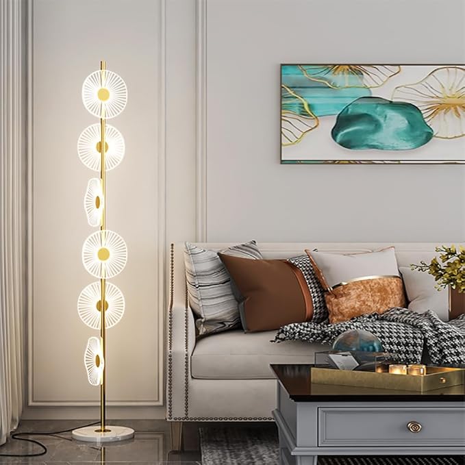 Nordic Modern Floor Lamp Fashion Luxury Family Iiving Room Bedroom Study Villa Hotel LED Creativity Decorative Standing Light (Style 36)