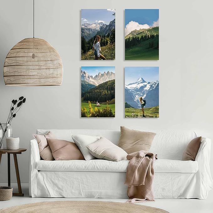 JIMUJIA Custom Canvas Art Print 12"x18" - Unframed Artwork, Personalized Wall Decor, Customizable Photo, Custom Portrait, Office, Living Room, Bedroom Wall Art(12×18in,Unframe)