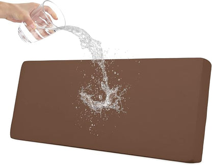Easy-Going 100% Waterproof Sofa Seat Cushion Slipcovers Couch Cushion Cover Stretch Furniture Protector for Kids, Pets (Sofa Cushion, Brown)