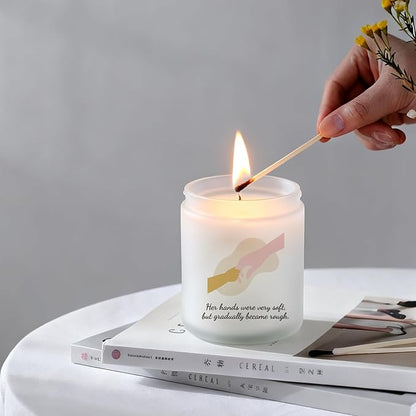 Vanilla Scented Aromatherapy Candle - Natural Soy Wax Candle Gift for Mom, Long-Lasting Burning & Smoke-Free, Perfect Mother’s Day/Birthday/Christmas Gift to Help Mom Relax at Home