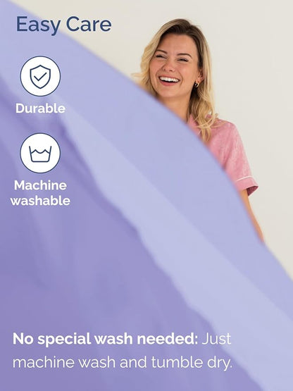 Extra Deep Split King Sheet Set - 7 Piece Breathable and Cooling Sheets - Hotel Luxury Bed Sheets Set - Easy Fit - Soft, Wrinkle Free and Comfy Sheets Set - Lavender Sheet Set with Extra Deep Pockets