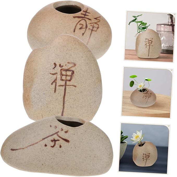 6pcs Mini Ceramic Bud Vase Set Zen Style Small Flower Vases for Home Decor for Table Centerpieces for Water Plants and Floral Arrangements