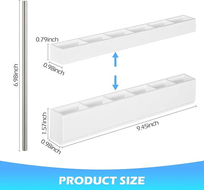 Straw holder for cabinet door,Acrylic Straw Organizer,Straws Dispense for Kitchen Counter and Cabinet Door (white)