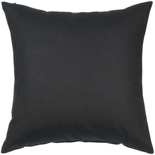 TangDepot Cotton Solid Throw Pillow Covers, 22" x 22" , Charcoal Gray, 1 Count (Pack of 1)