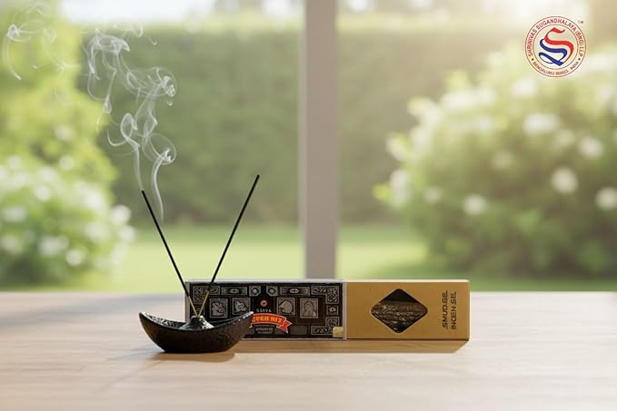 Satya Smudge Incense Stick – Hand-Rolled Indian Masala Incense for Meditation, Yoga & Spiritual Cleansing Pack of 6 (Smudge Superhit)
