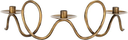 SAFAVIEH Home Collection Cian Brass Candleholder Centerpiece