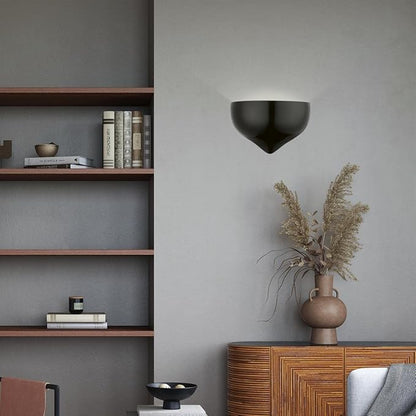 Livex Lighting, 40987-68, Amador, Half Moon Sconce, Shiny Black
