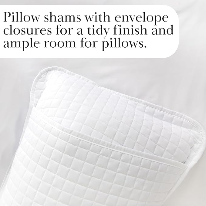 Southshore Fine Living, Inc. White Queen Quilt Bedding Set, Dual Fit Luxury Bedding Quilts, Queen Size Bedspread/Coverlet, Full Size Quilted Comforter/Bed Spread w/Pillow Shams, White Quilts