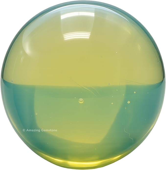 Amazing Gemstone Opalite Crystal Ball with Stand - 1.5" Inches Crystal Sphere Meditation Balls for Witchcraft and Decorative Balls