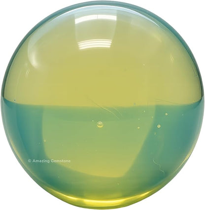 Amazing Gemstone Opalite Crystal Ball with Stand - 1.5" Inches Crystal Sphere Meditation Balls for Witchcraft and Decorative Balls