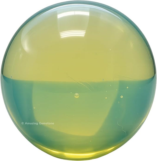 Amazing Gemstone Opalite Crystal Ball with Stand - 1.5" Inches Crystal Sphere Meditation Balls for Witchcraft and Decorative Balls