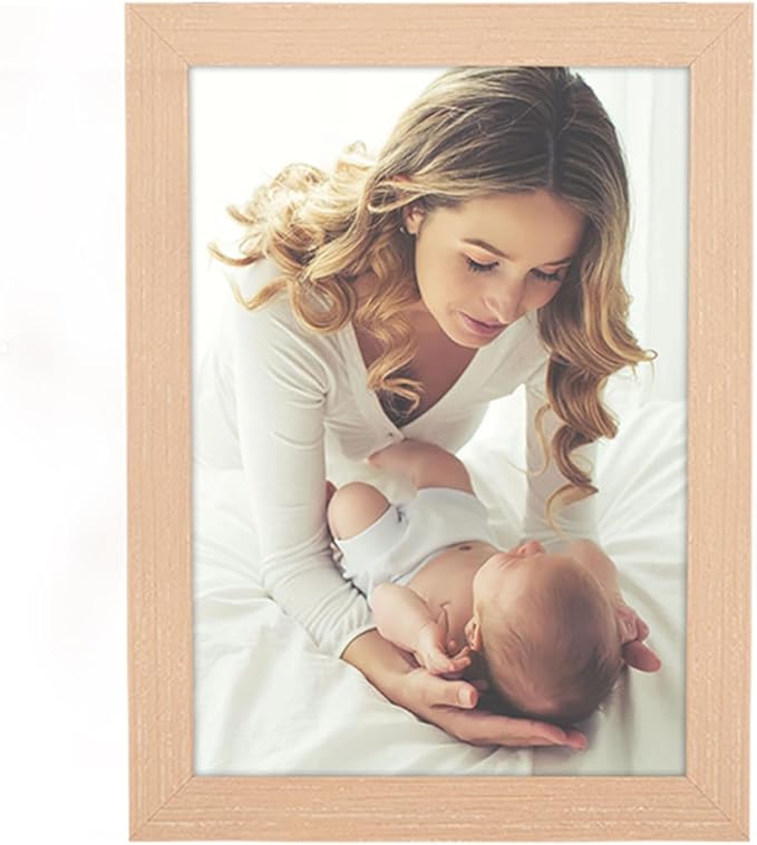 8x11 Picture Frame Woodgrain, Rustic Natural 11x8in Photo/Portrait/Poster/Art Frame, Wall Hanging/Tabletop, Horizontal/Vertical Display Gallery Family Wedding Memorial Pic Frame Gift