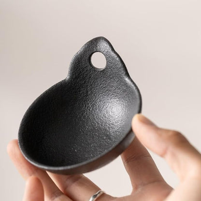 Delicate Romantic Metal Tealight Candle Holder Oil Tart Burner Aroma Diffuser Furnace Home Decoration Split Design Black