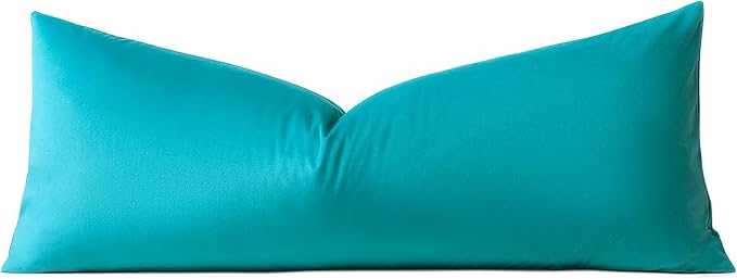 Artscope Luxury Velvet Lumbar Pillow Cover Super Soft Decorative Rectangle Throw Pillow Covers Case Cushion Covers for Sofa Couch Bedroom Car Decor 14x36 Inch Turquoise