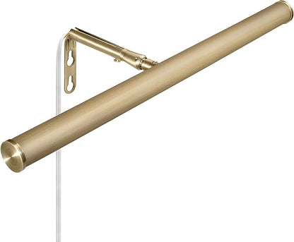 Maxxima 14 in. LED Picture Light - Integrated LED Display Wall Light, 3000K Warm White, 200 Lumens, Includes On/Off Switch, Adjustable Decor Light for Indoor Art Display - Antique Brass Finish