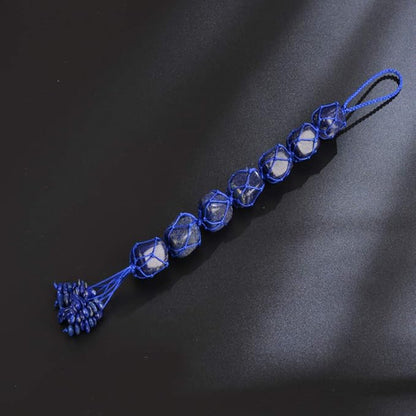 Healing Crystals Home Interior Decoration Car Hanging Ornaments Good Luck Home Decoration for Reiki Healing Good Luck Feng Shui (Lapis Lazuli)