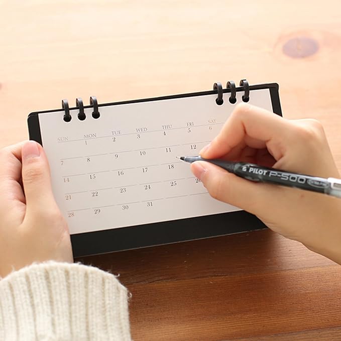 2026 Mini Desk Calendar Flip Monthly Memo Notes Calendar 6.9" x 3.7" - Black(Oct. 2025 to Dec. 2026)