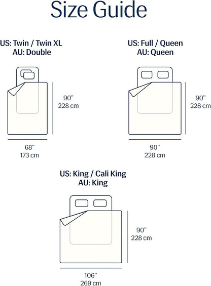 REST® Evercool® Cooling Comforter, King/Cali King, Blanket for Hot Sleepers, All Season Bedding to Keep Cool for Night Sweats, Breathable Lightweight Duvet, 106x90 Inches, Arctic White