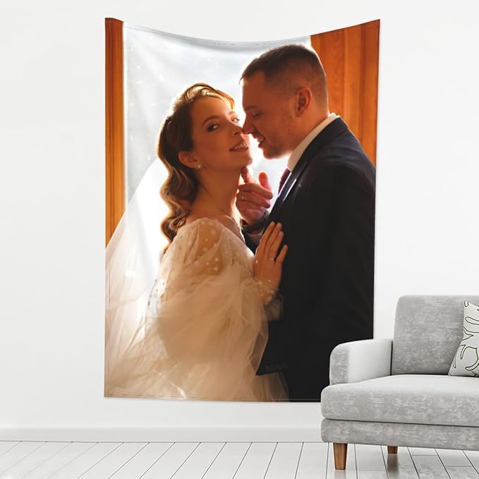 Generic Custom Wall Tapestry Wedding Personalized Gifts 60x80