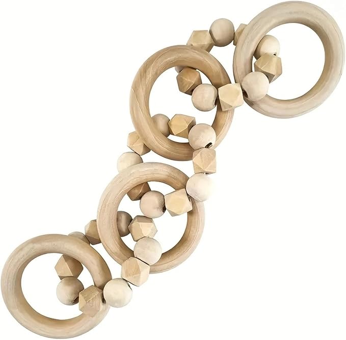 Wooden Chain Link, Tabletop Decor for Living Space