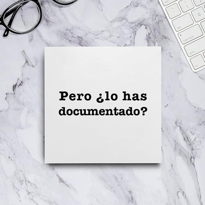 mmiishe Spanish But Did You Document It Wooden Box Sign The Office Gifts Boss Day Gifts for Him Funny Office Boss Gifts for Women Coworkers Decorations for Home Office Desk 5 x 5 Inches