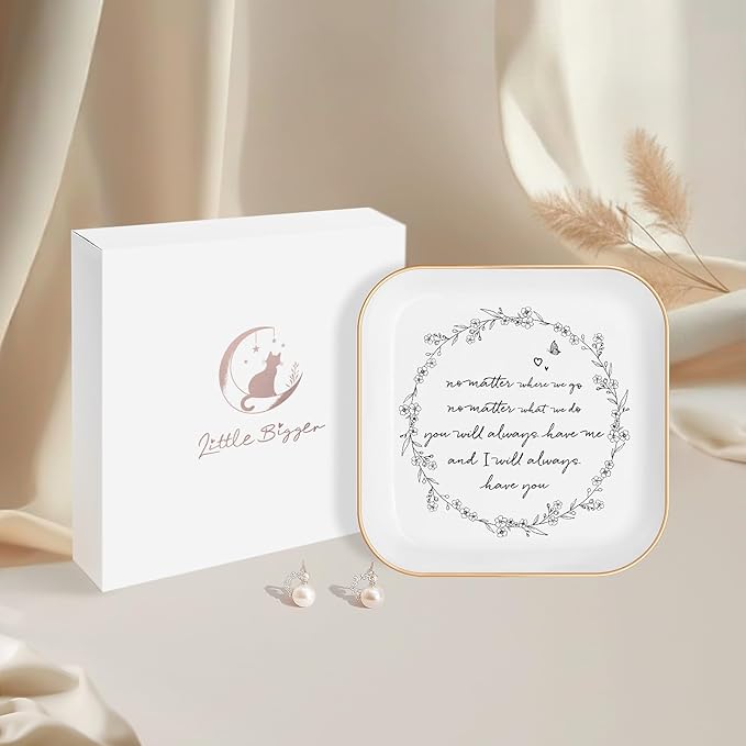 Best Friend Birthday Gifts for Women – No Matter Where We Go, No Matter What We Do, You Will Always Have Me, and I Will Always Have You – Gifts for Friends Going Away Friendship Ceramic Ring Dish