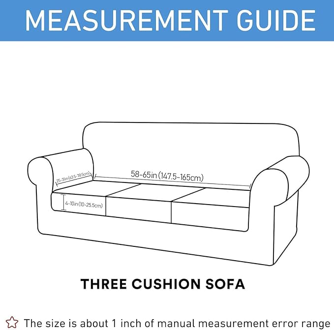 hyha Waterproof Couch Cushion Covers, Stretch Sofa Couch Seat Slipcover for Dog Washable, Non-Slip Waterproof Outdoor Cushion Covers for Patio Furniture Replacement (1 Piece for Large, Rust)