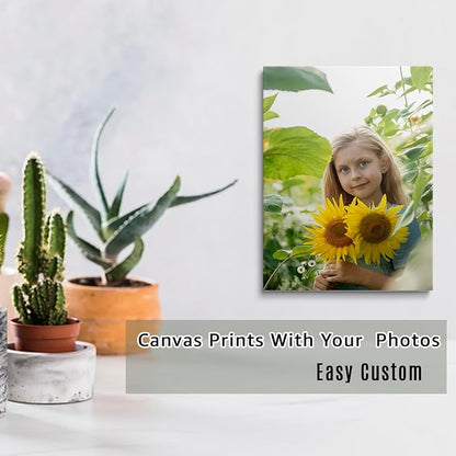 GMissT Canvas Prints With Your Photos - Personalized Pictures On Canvas Custom Poster for Home Decor - Floating Frames & Gift Wrapping Available
