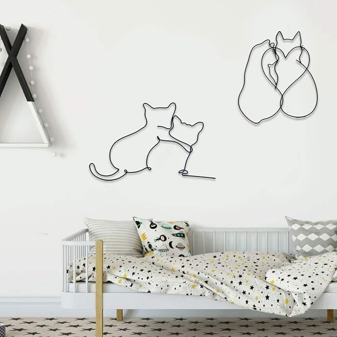 Matani Metal Dog Wall Decor | Dog & Living Room Wall Art | Minimalist Room Décor (Sleeping Labrador)