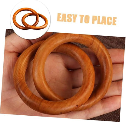 LIFKOME Wooden Link Chain Decor Minimalist Home Decor Jujube Wood Ornaments Bohemian Style
