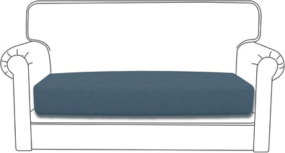 Easy-Going Stretch Loveseat Cushion Cover Sofa Cushion Furniture Protector Sofa Seat Sofa Slipcover Sofa Cover Soft Flexibility with Elastic Bottom(Loveseat Cushion, Bluestone)