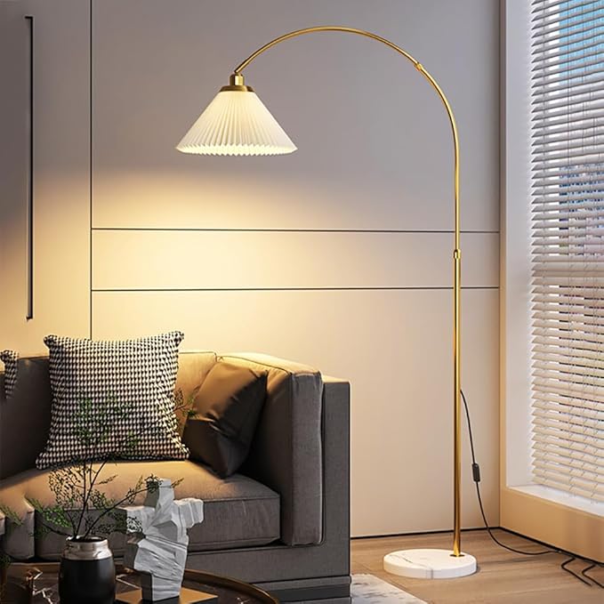 Nordic Modern Floor Lamp Fashion Luxury Family Iiving Room Bedroom Study Villa Hotel LED Creativity Decorative Standing Light (Style 1)