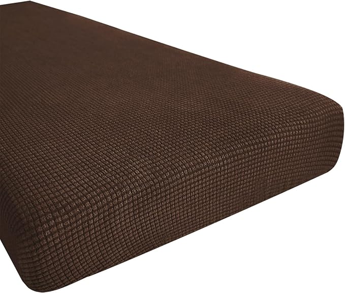 Hokway Couch Cushion Covers Stretch Cushion Covers Sofa Seat Cushion Slipcover Cushion Protector(Chocolate, Medium)