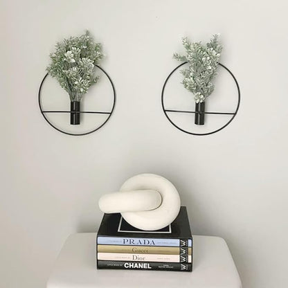 2 Link Wood Chain Link Decor,White Wooden Knot Boho Farmhouse Rustic Decor for Coffee Table Modern Book Shelf Accents Home Console Table Items Living Room