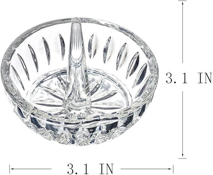 H&D HYALINE & DORA Crystal Ring Holder Dish