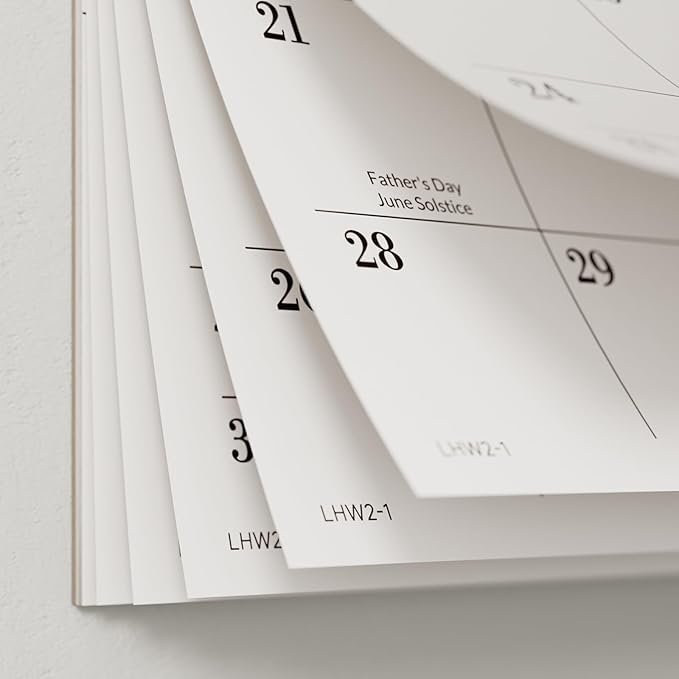 Jotsome Desk Calendar 2026-2027, 18-Month Calendar 17"x12" from January 2026 to June 2027, Desktop Calendar with Large Day Block, for Home, Office, Minimalist