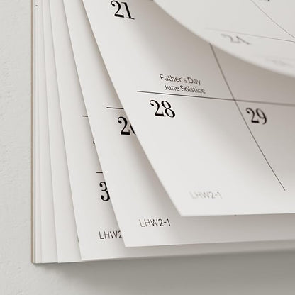 Jotsome Desk Calendar 2026-2027, 18-Month Calendar 17"x12" from January 2026 to June 2027, Desktop Calendar with Large Day Block, for Home, Office, Minimalist