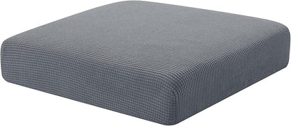 Hokway Couch Cushion Covers Stretch Cushion Covers Sofa Seat Cushion Slipcover Cushion Protector(Light Gray, Small)