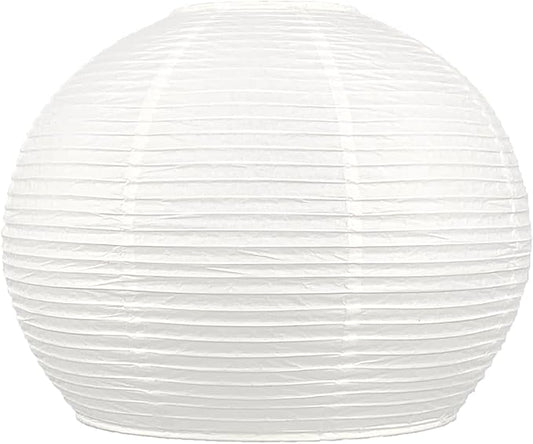 Hemispherical Lamp Shade (14 Inch) White Folding Paper Lamp Shade Chinese Lantern