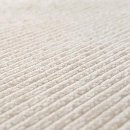 Revival Rugs Stripe 2'7"x9' Machine Washable Runner Rug for Hallway Entryway - 100% Recycled Oeko-TEX Certified, Medium Pile, Beige, Cream