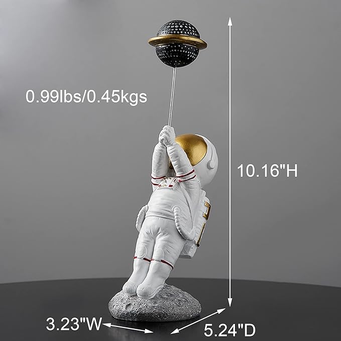 BUTILIVEEN Astronaut Decor, Astronaut Balloon Figurines and Sculptures, Space Themed Bedroom, Desktop, Shelf Decor, Gifts for Space Lovers